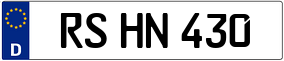 Trailer License Plate